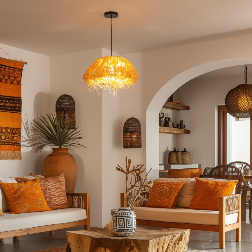 Universeller Lampenschirm KERIA Ø 40 cm, braun