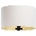 Universeller Lampenschirm STANDARD E27 Ø 45 cm Weiß/Gold