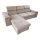Universelles Eck-Schlafsofa in L-Form mit Stauraum SALVADA Beige