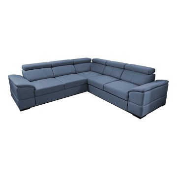 Universelles Eck-Schlafsofa mit Stauraum GRANADA in Blau