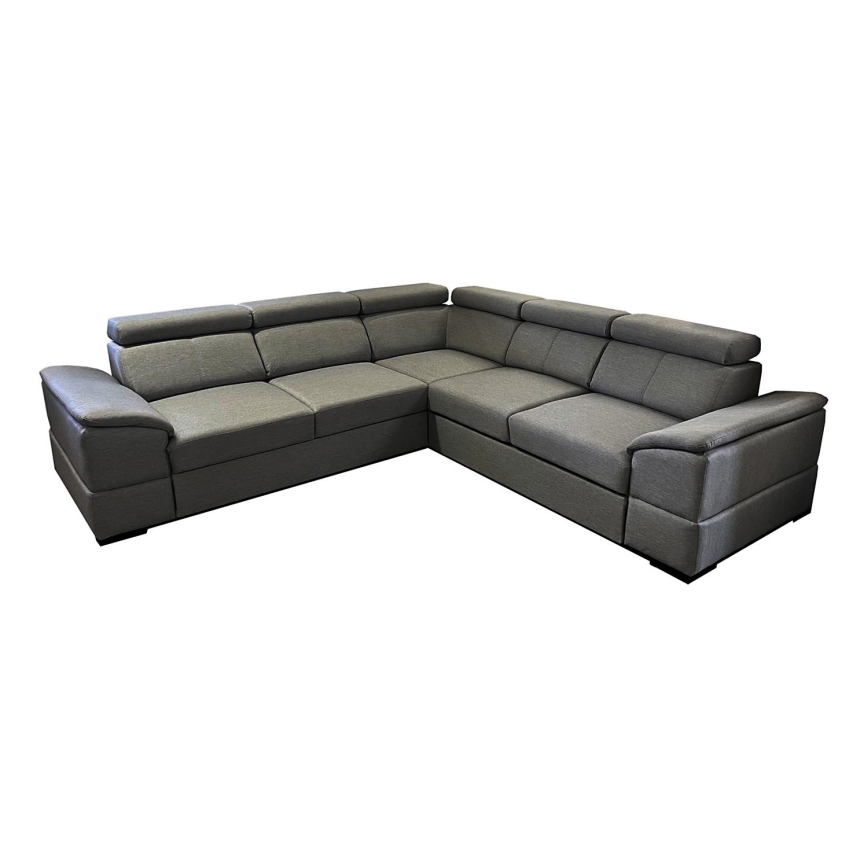 Universelles Eck-Schlafsofa mit Stauraum GRANADA in Dunkelgrau
