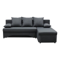 Universelles Eck-Schlafsofa mit Stauraum in L-Form ALMEIDA Anthrazit