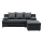 Universelles Eck-Schlafsofa mit Stauraum in L-Form ALMEIDA Anthrazit