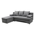 Universelles Eck-Schlafsofa mit Stauraum in L-Form ALMEIDA grau