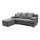 Universelles Eck-Schlafsofa mit Stauraum in L-Form ALMEIDA grau