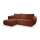 Universelles Eck-Schlafsofa mit Stauraum in L-Form FRIDA, braun
