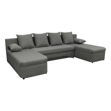Universelles Eck-Schlafsofa mit Stauraum in U-Form ALMEIDA Anthrazit