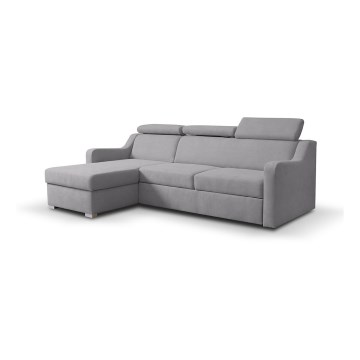 Universelles Eck-Schlafsofa PORTO mit Stauraum, grau