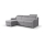 Universelles Eck-Schlafsofa PORTO mit Stauraum, grau