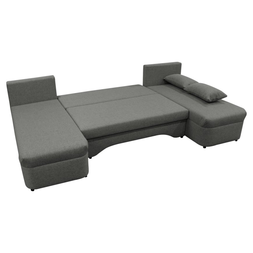 Universelles Eck-Schlafsofa mit Stauraum in U-Form ALMEIDA Anthrazit
