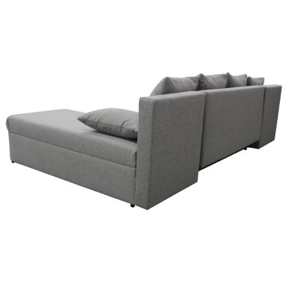 Universelles Eck-Schlafsofa in U-Form mit Stauraum ALMEIDA, grau