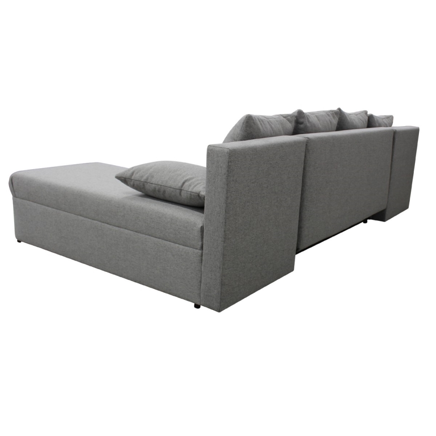 Universelles Eck-Schlafsofa in U-Form mit Stauraum ALMEIDA, grau