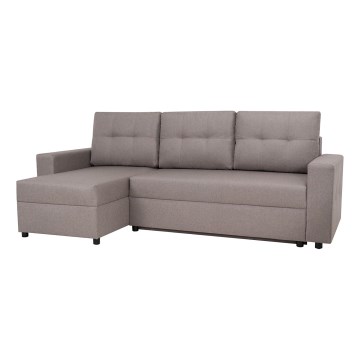Universelles Ecksofa mit Schlaffunktion und Stauraum SEVILLA in Grau