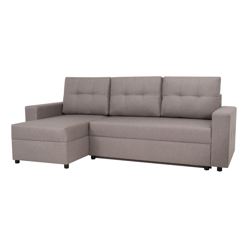 Universelles Ecksofa mit Schlaffunktion und Stauraum SEVILLA in Grau