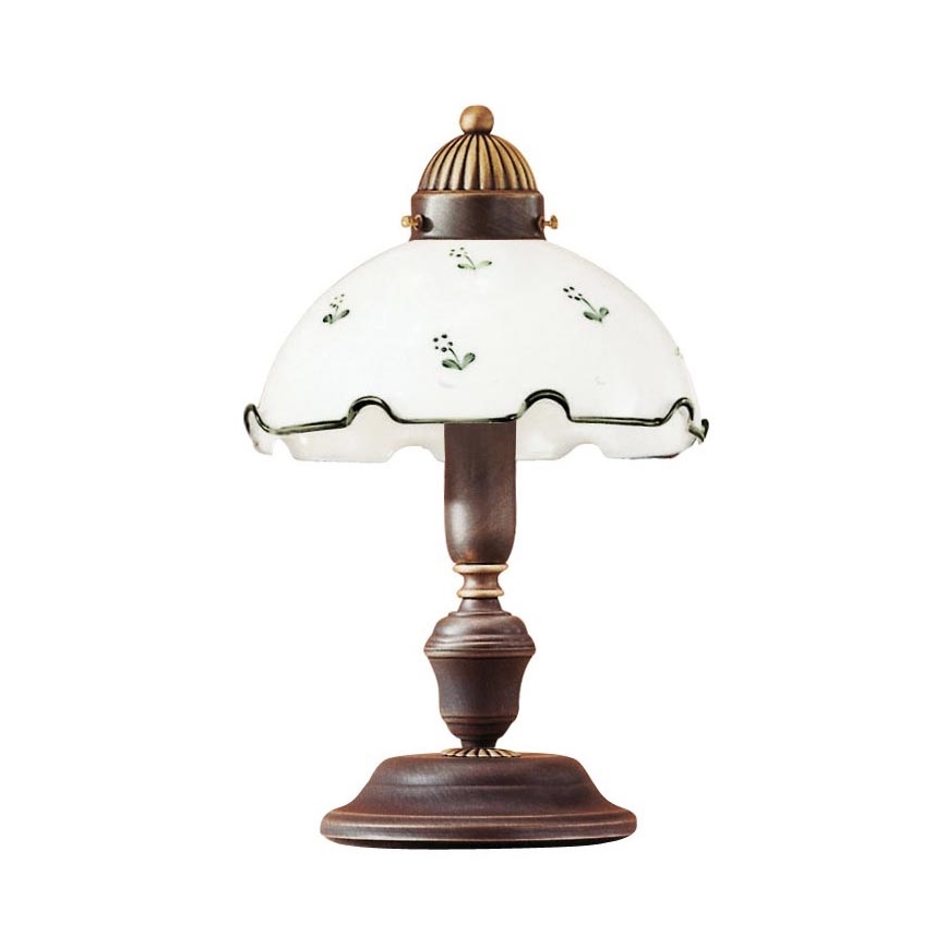 Universelles Ersatzglas NONNA für E27, Ø 20 cm, Weiß/Grün