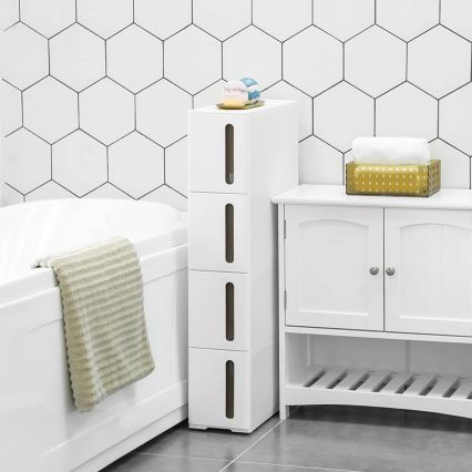 Universelles Küchenregal MARGE, weiß/braun