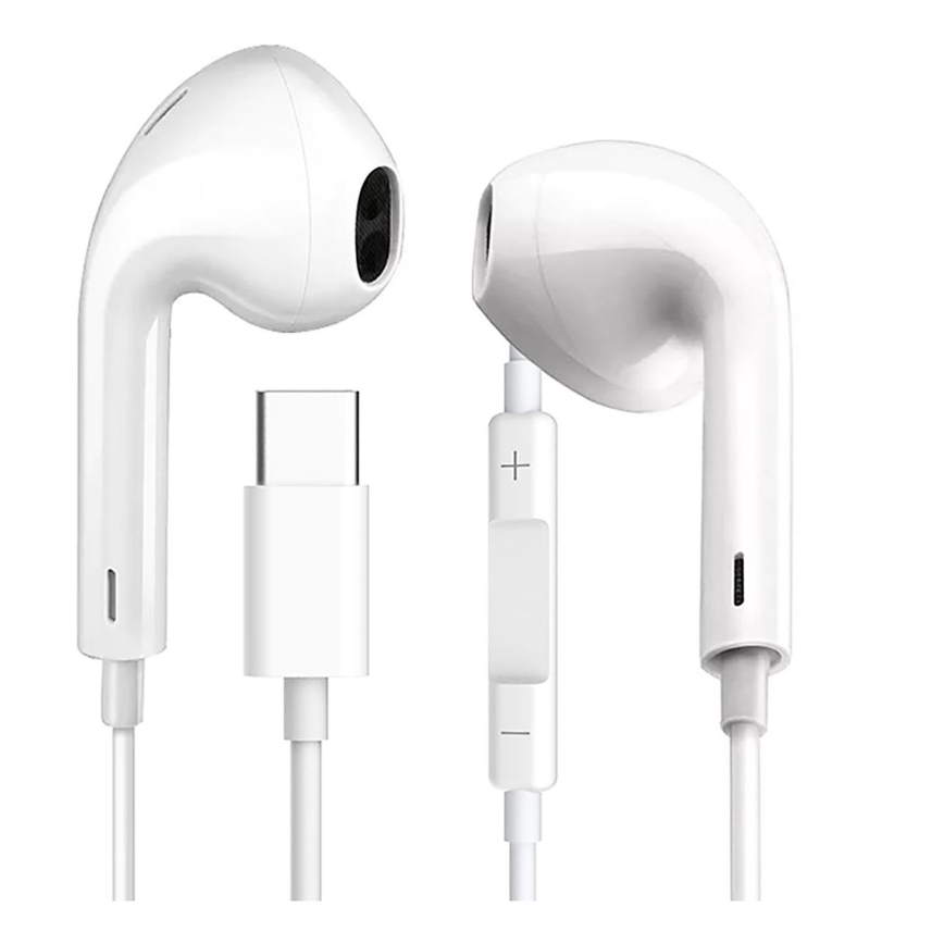 USB-C Kopfhörer mit Mikrofon, weiß