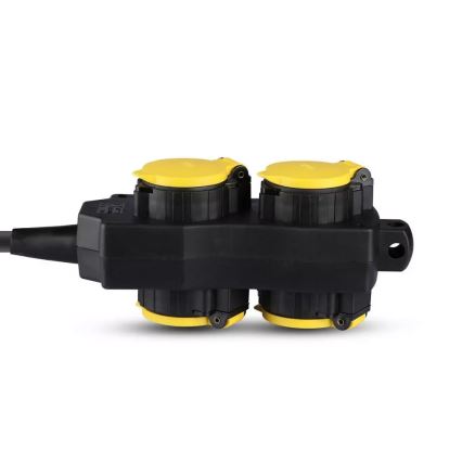 Verlängerungskabel 4-fach SCHUKO 3m IP44