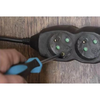 Verlängerungskabel 5Z 3m schwarz