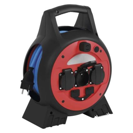 Verlängerungskabel auf Kabeltrommel 3x 20m rot/schwarz IP44