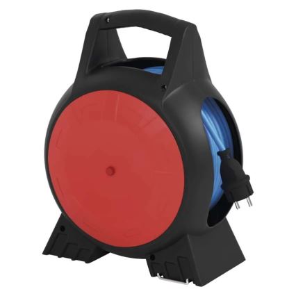 Verlängerungskabel auf Kabeltrommel 3x 20m rot/schwarz IP44
