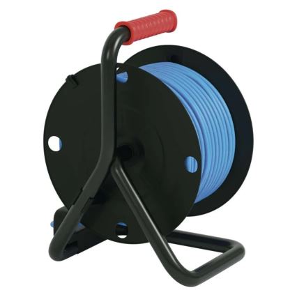 Verlängerungskabel auf Trommel mit 4 Steckdosen 25m Silikon IP44