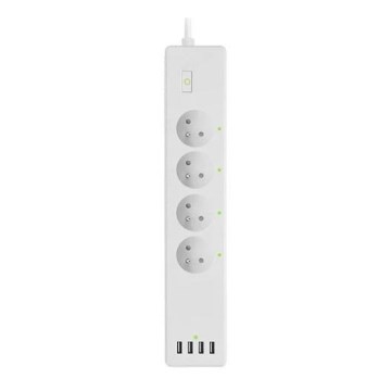 Verlängerungskabel mit Schalter SMART 1,8 m 4-fach + 4x USB Wi-Fi Tuya