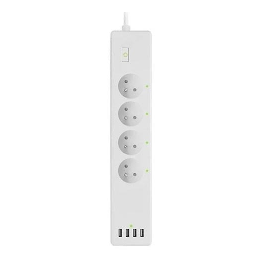 Verlängerungskabel mit Schalter SMART 1,8 m 4-fach + 4x USB Wi-Fi Tuya