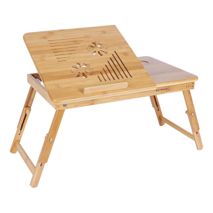 Verstellbarer Laptop-Tisch fürs Bett LAT, Braun