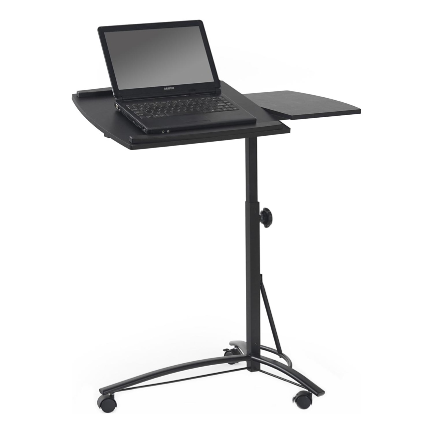 Verstellbarer Tisch 93x73 cm schwarz