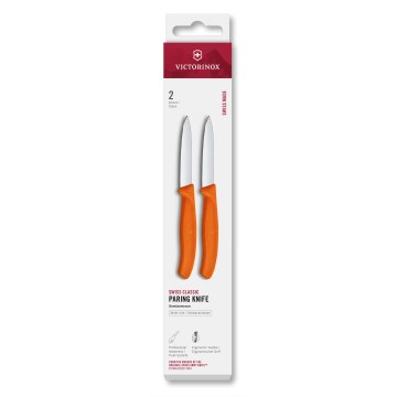 Victorinox - 2-tlg. Gemüsemesser-Set SWISS CLASSIC, 8 cm, orange