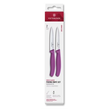Victorinox - 2er-Set Gemüsemesser SWISS CLASSIC, 10 cm, lila