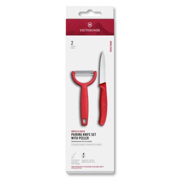 Victorinox - SWISS CLASSIC Küchenmesserset mit Sparschäler, türkis
