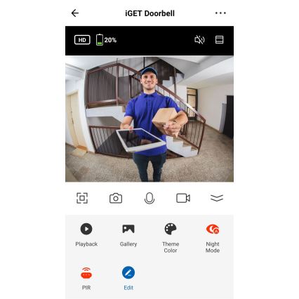 Video-Türklingel mit Bewegungsmelder Full HD 1080p IP65 Wi-Fi weiß + Lautsprecher