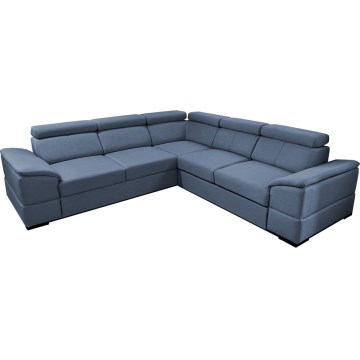 Vielseitiges Eck-Schlafsofa mit Bettfunktion und Stauraum GRANADA, blau
