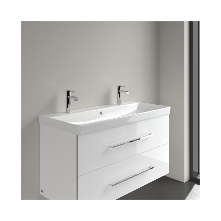 Villeroy & Boch 4156A401 - Wandhängendes Waschbecken AVENTO 100 x 47 cm Keramik/weiß