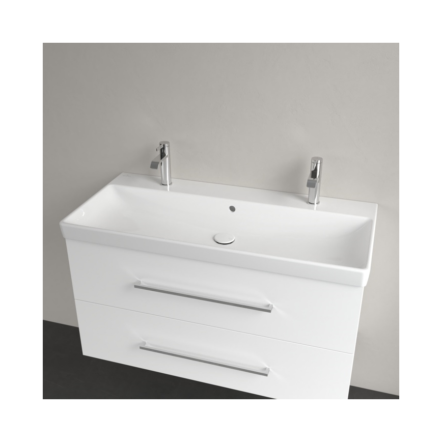 Villeroy & Boch 4156A401 - Wandhängendes Waschbecken AVENTO 100 x 47 cm Keramik/weiß