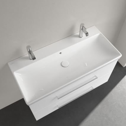 Villeroy & Boch 4156A401 - Wandhängendes Waschbecken AVENTO 100 x 47 cm Keramik/weiß