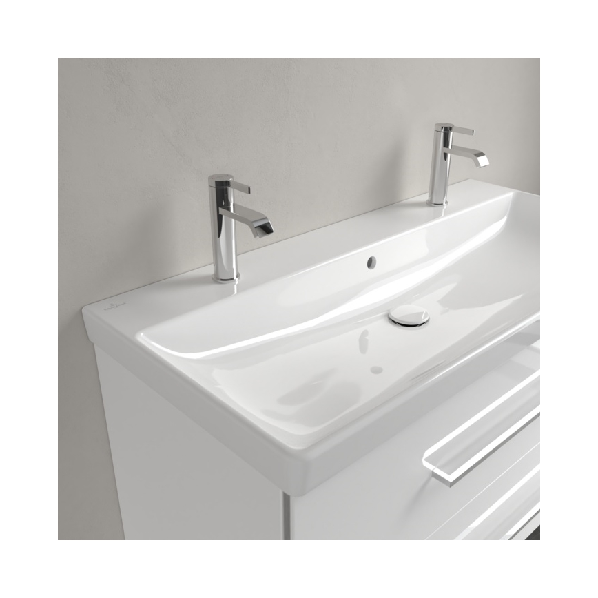 Villeroy & Boch 4156A401 - Wandhängendes Waschbecken AVENTO 100 x 47 cm Keramik/weiß