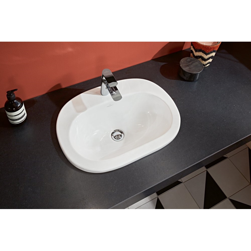 Villeroy & Boch 416156R1 - Einbauwaschbecken O.NOVO 56x41 cm Keramik/weiß