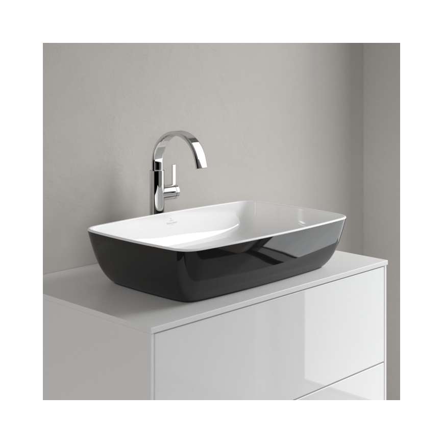 Villeroy & Boch 417258BCT8 - Aufsatzwaschbecken ARTIS 58 x 38,5 cm Keramik/Schwarz