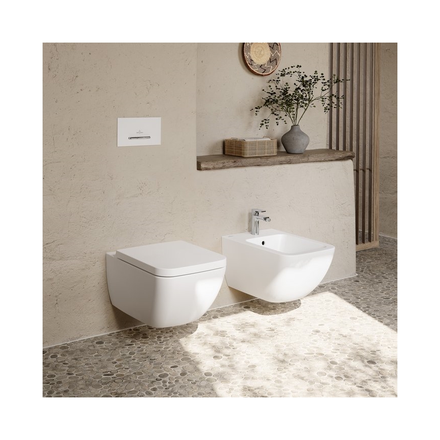 Villeroy & Boch 441100R1 - Wandhängendes Bidet VENTICELLO Keramik/weiß