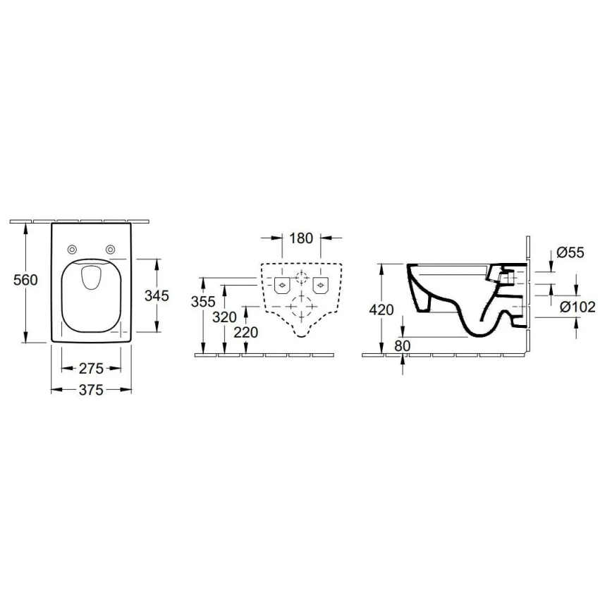 Villeroy & Boch 4633R001 - Wand-WC MEMENTO Keramik/weiß