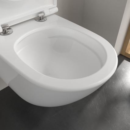 Villeroy & Boch 4670T9R1 - Wandhängendes WC mit SoftClose-Sitz SUBWAY 3.0 Keramik/Weiß