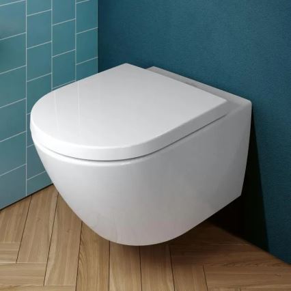 Villeroy & Boch 4670TSR1 - Hänge-WC mit SoftClose-WC-Sitz SUBWAY 3.0 Keramik/weiß