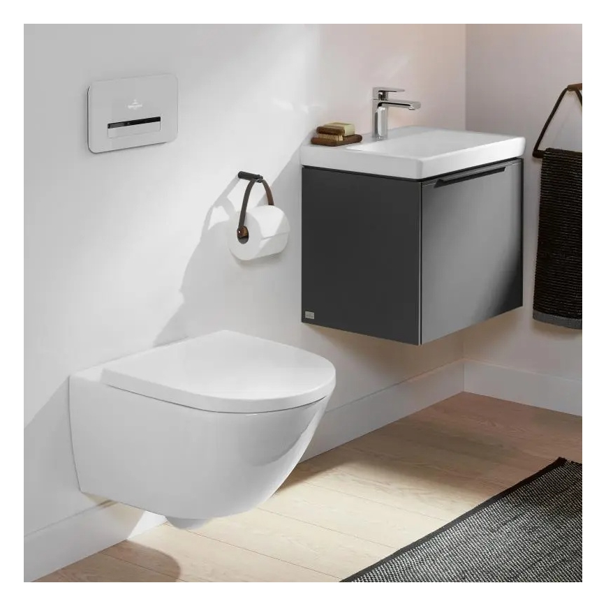 Villeroy & Boch 4670TSR1 - Hänge-WC mit SoftClose-WC-Sitz SUBWAY 3.0 Keramik/weiß