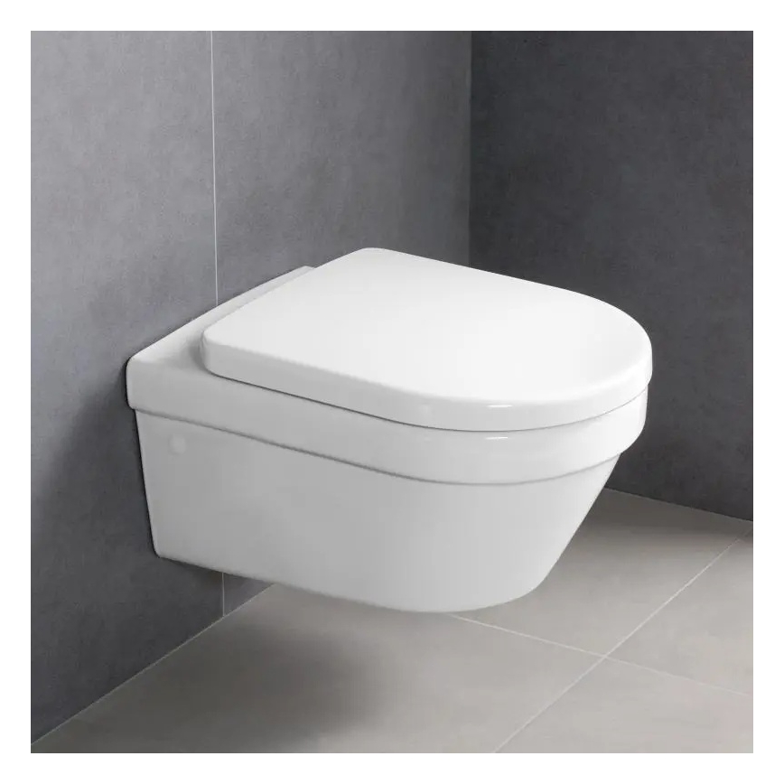 Villeroy & Boch 4694HRR1 - Wand-WC mit SoftClose-Sitz ARCHITECTURA Keramik/weiß