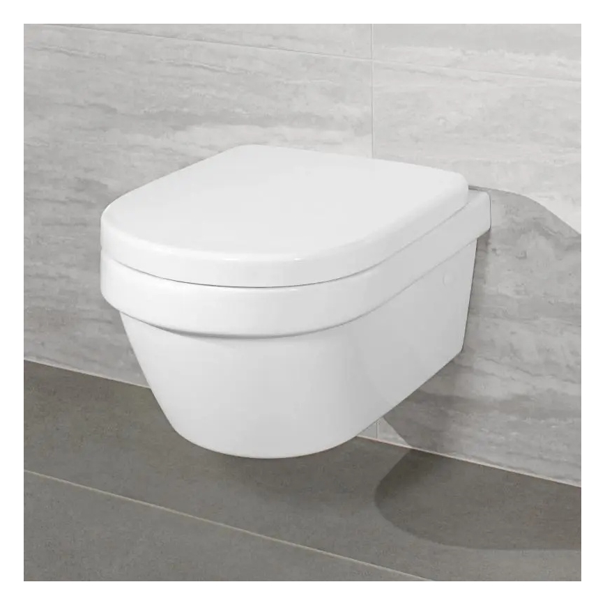 Villeroy & Boch 4694HRR1 - Wand-WC mit SoftClose-Sitz ARCHITECTURA Keramik/weiß