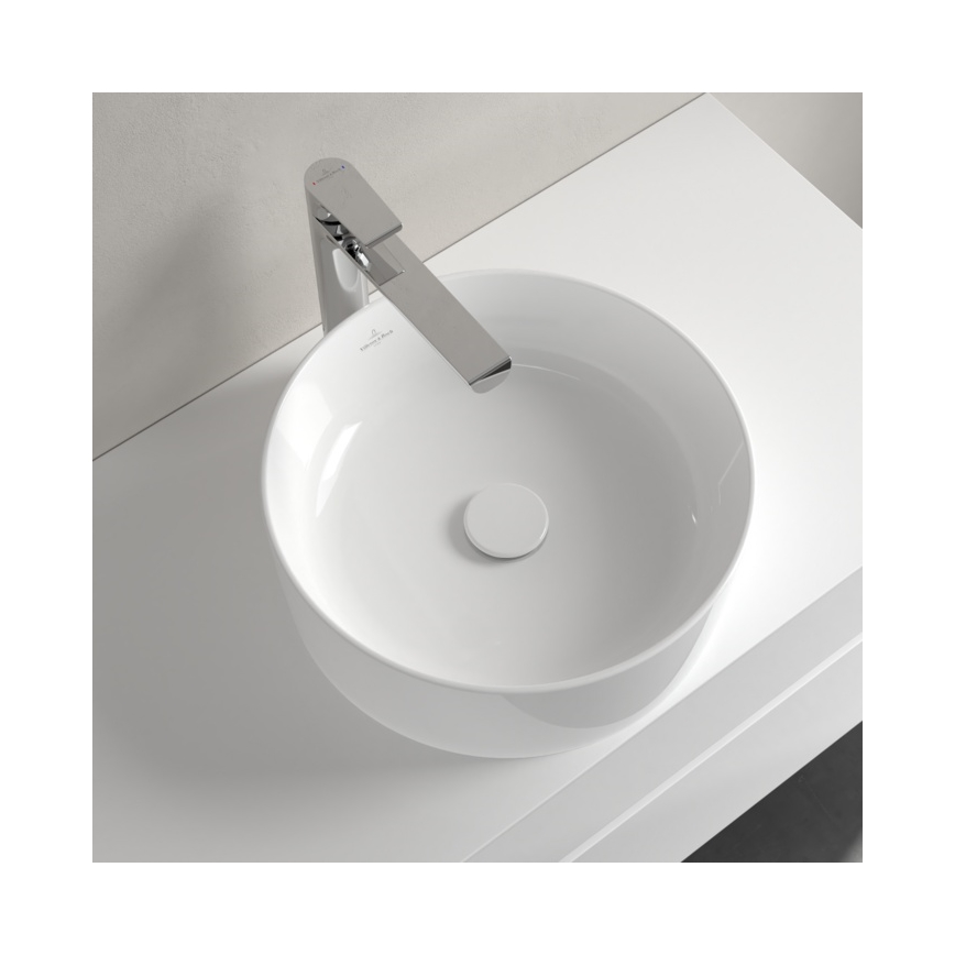 Villeroy & Boch 4A184001 - Aufsatzwaschbecken COLLARO Ø 40 cm Keramik/weiß