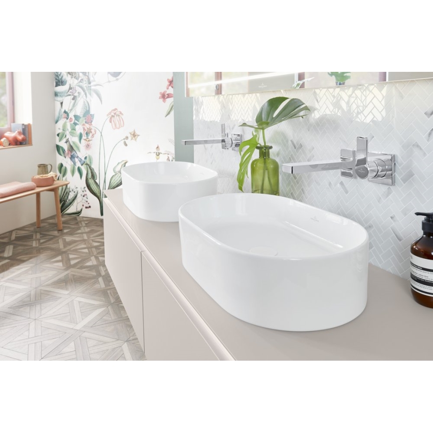 Villeroy & Boch 4A1956R1 - Aufsatzwaschbecken COLLARO 56x36 cm Keramik/Weiß